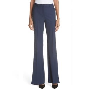 Theory Navy Wide-Leg Dress Pants